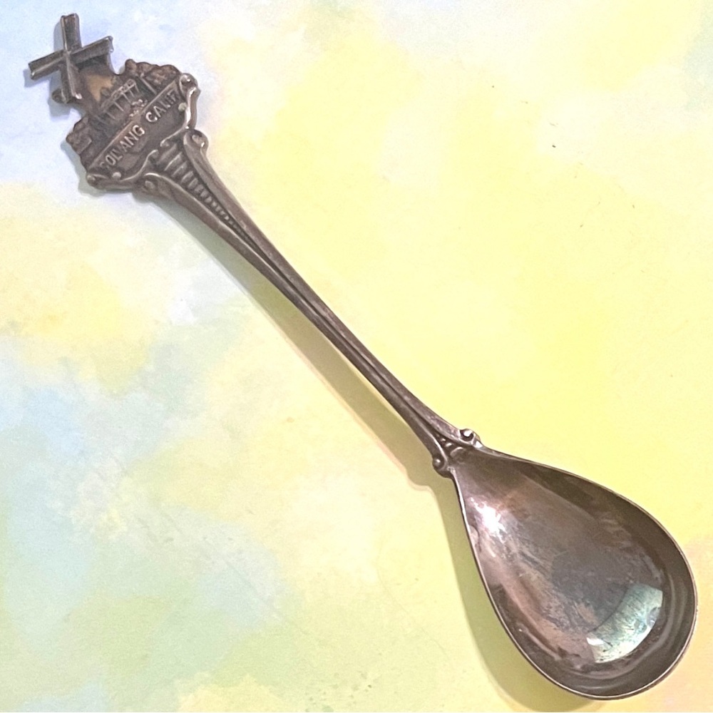 Vintage Solvang Calif. Souvenir Spoon with Moving Windmill